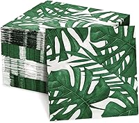 Vista 6 de Suministros de fiesta floral vintage, servilletas de papel blanco (6.5 x 6.5 pulgadas, paquete de 150)