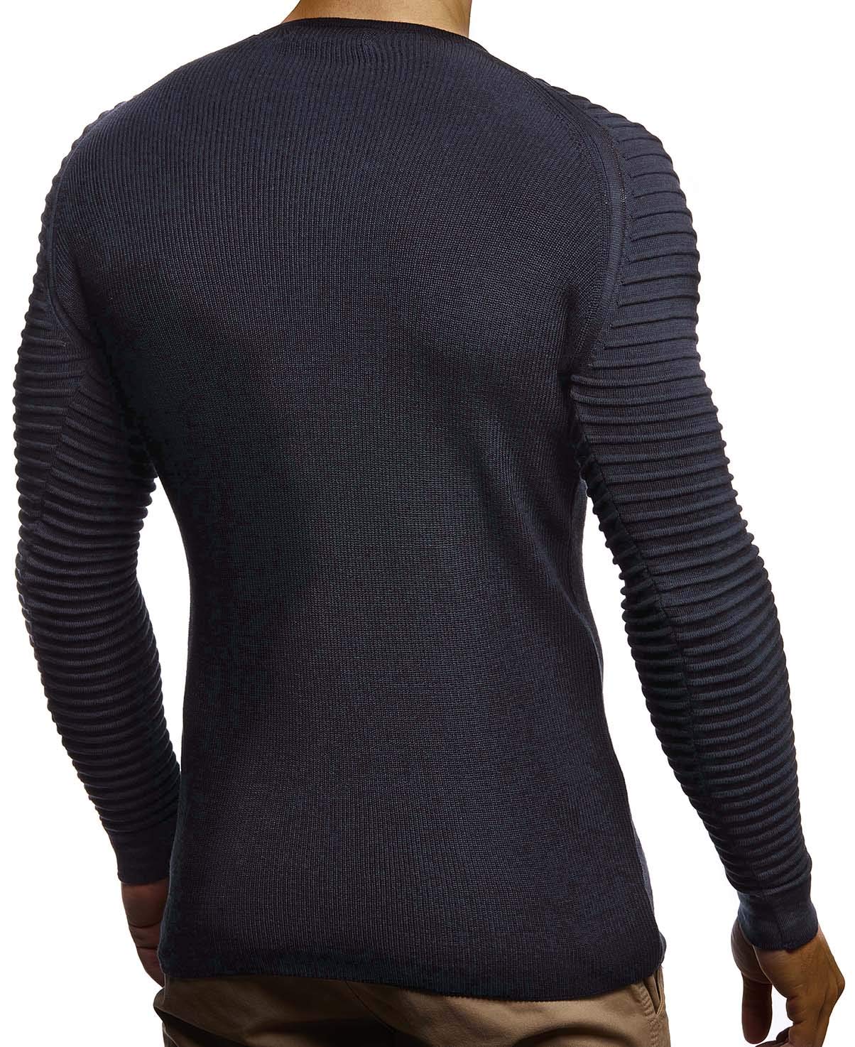 Leif Nelson Maglione Uomo Girocollo Felpa a Maglia LN-20729
