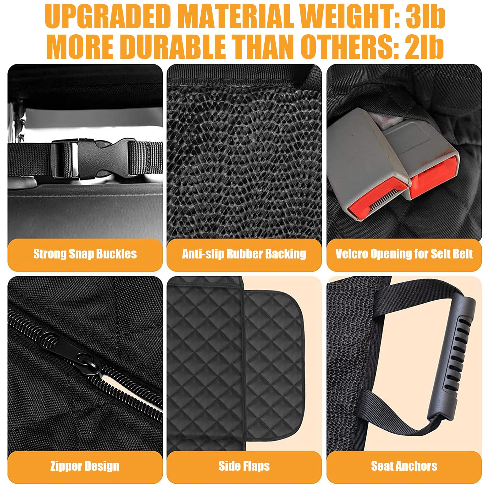 Funda para Asiento de Coche, para Nissan Juke 2019-2024 Impermeable y Resistente Cubre Asientos Coche Perro Protector Asiento Coche Perros Accesorios,A