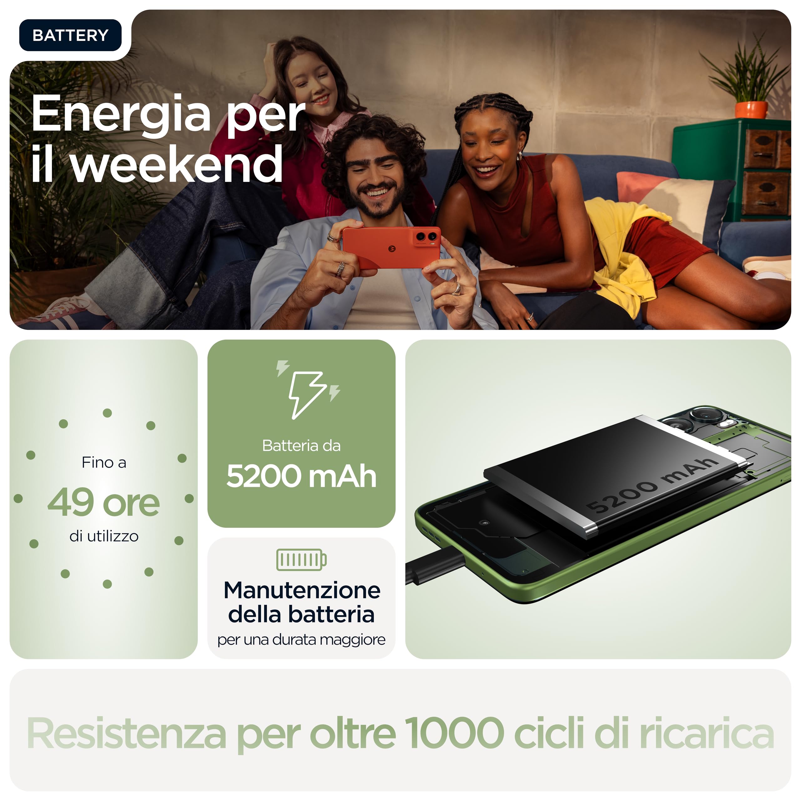 Motorola moto g06 (4/256GB, Fotocamera 50MP+flicker cam, selfie 8MP, Display HD+ 6.88", MediaTek Helio G81 Extreme, 5200mAh, Android 15), Tendril