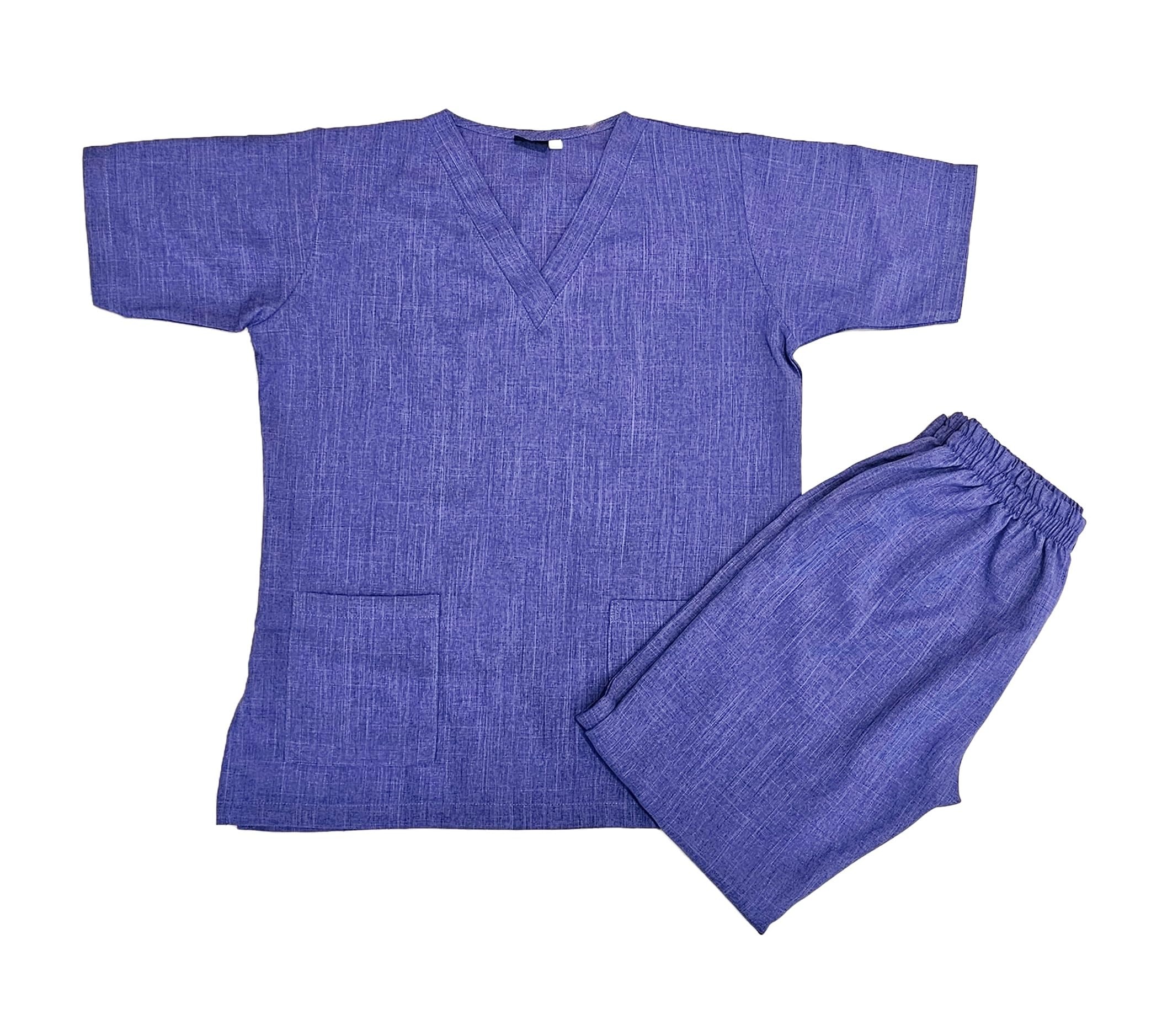 GenericMelange Women's Scrub Set, Comfortable Uniform for Housemaid, Nanny, Nurse, Medical Professionals by Rannah's Uniform