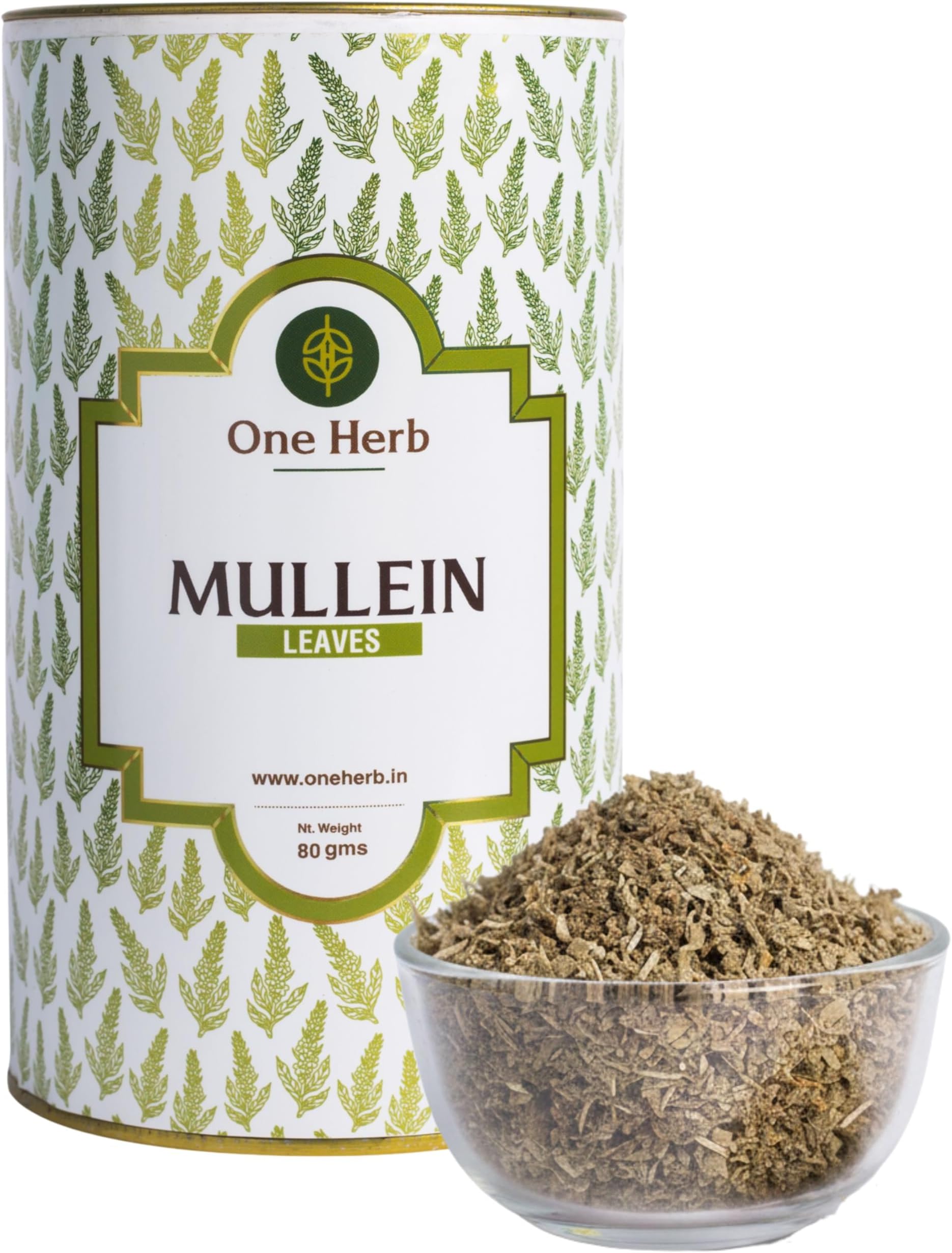 One Herb - Mullein Tea 80g || Verbascum Thapsus L || Mullein Leaf for Lungs Detox Tea || Herbal Support For Healthy Respiratory & Immunity || Helps Soothe Sore Throat || Helps Relieve Anxiety