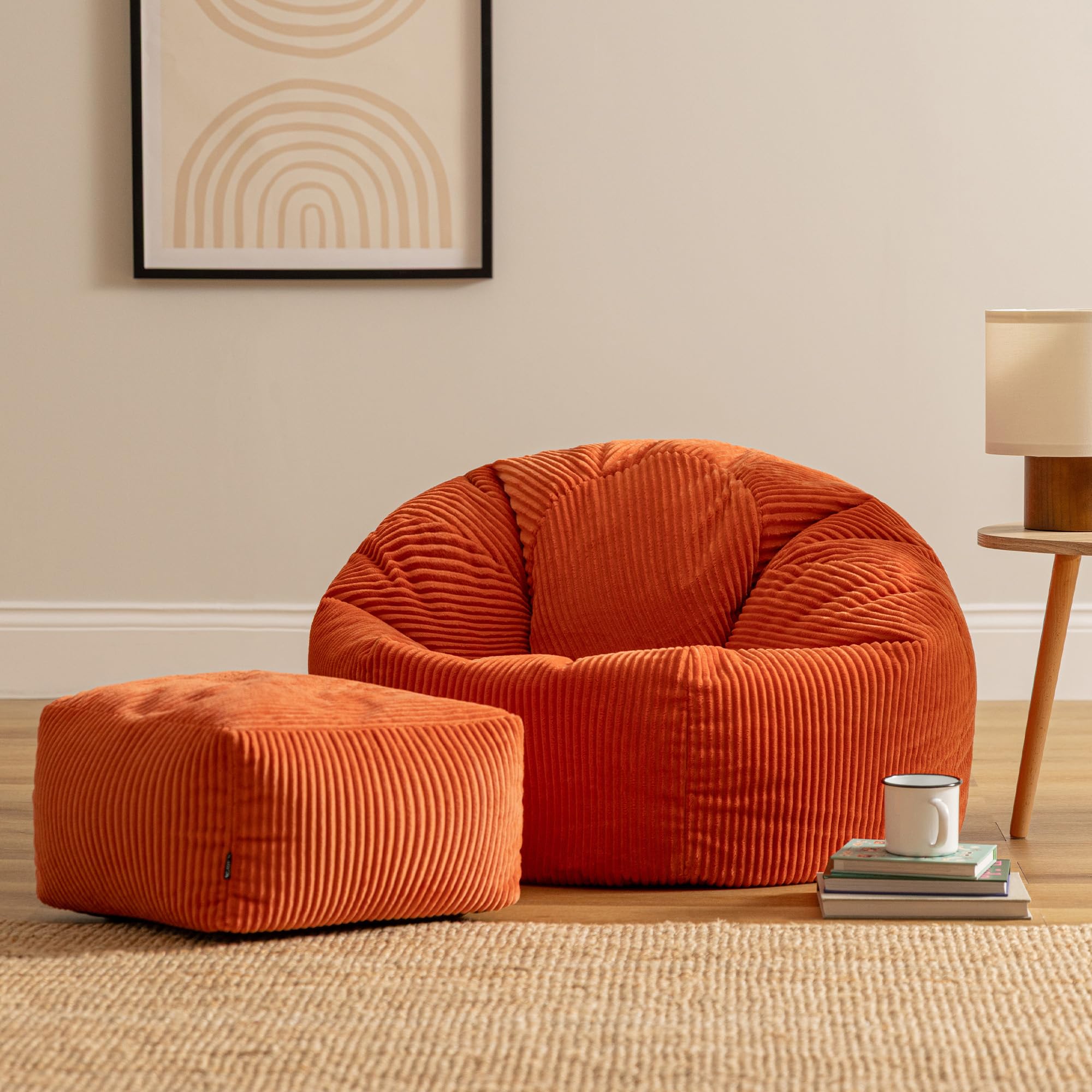 Icon Kingston Sitzsack mit Hocker Cord – Bild 3
