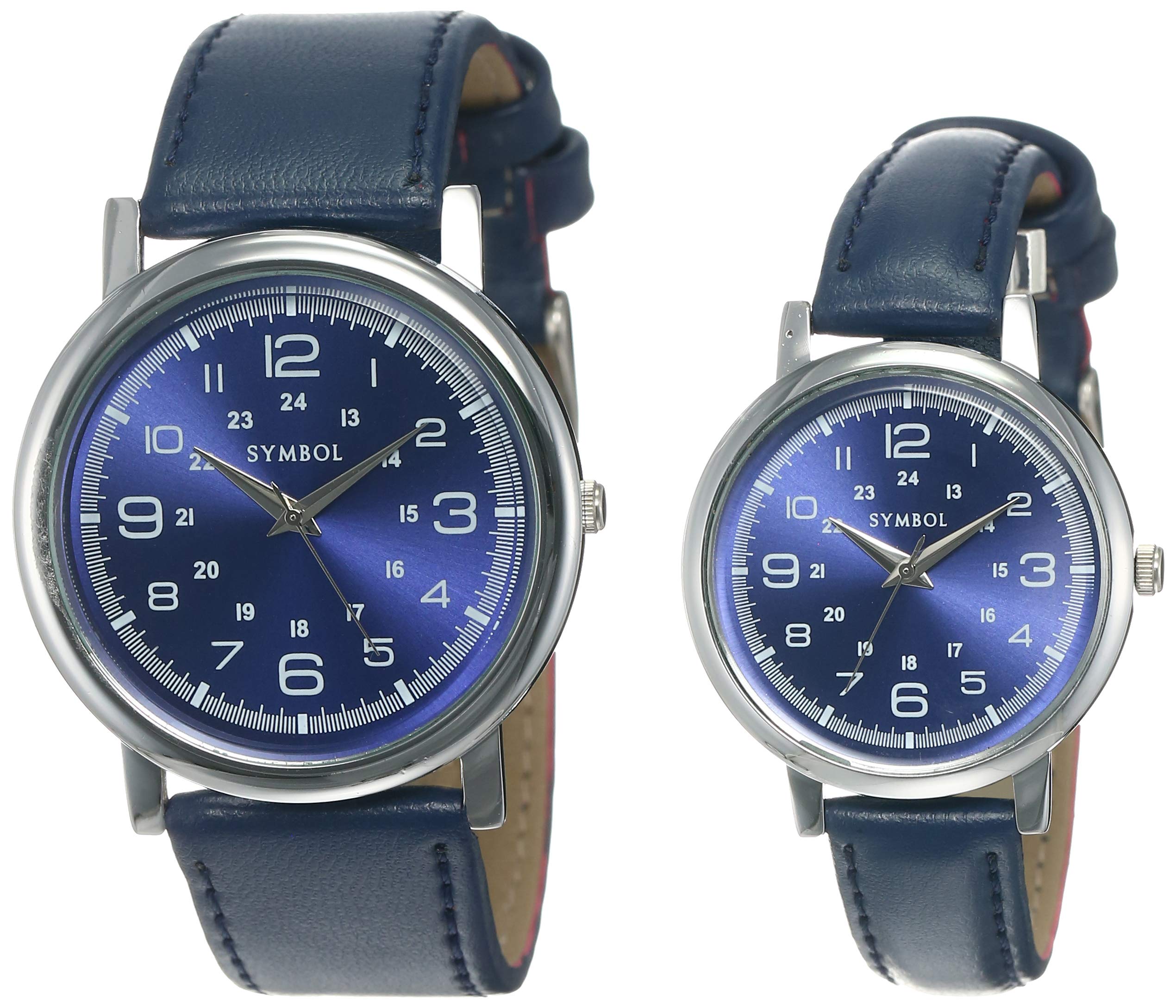 Amazon Brand - Symbol Unisex Faux Leather Analog Blue Dial Watch-Amz-Dw-C-Sp2D, Band Color-Blue (B08LWSYMTZ) Amazon Price History, Amazon Price Tracker