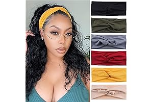 6 Pcs Non-Slip Wig Headbands for Workouts