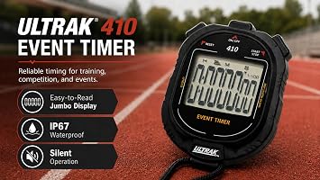 Ultrak 410 Simple Event Timer Stopwatch With Silent Operation
