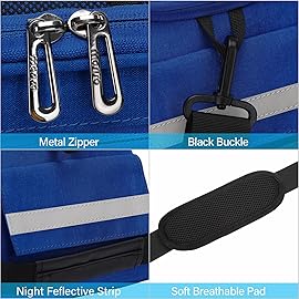 MOSISO Bike Rack Bag, Waterproof Bicycle Trunk Pannier Rear Seat Pouch Cycling Bike Carrier Backseat Storage Luggage Saddle Shoulder Bag, Royal Blue
