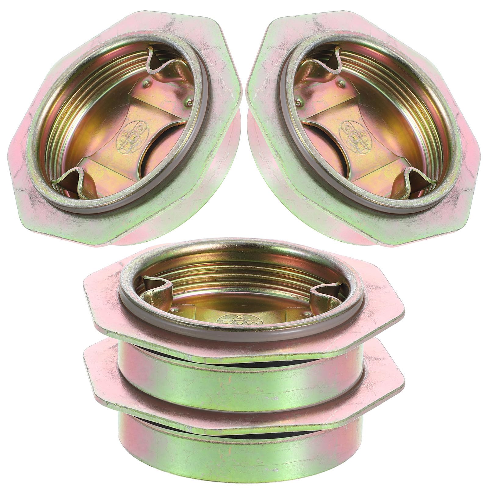 Tapón de acero roscado de 1.8 mm para bidón industrial de 200l, kit de 4 unidades