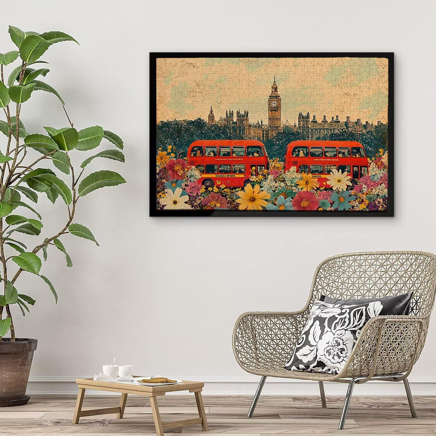 Puzzle in Legno per Adulti 5000 Pezzi | Vista di Londra| Giocattoli Educativi | Puzzle Adulti E Famiglie Decor | Dimensione Di 156x105cm | Regalo Adultis | Regali Natale (Formato: 62.4x42in) o-464