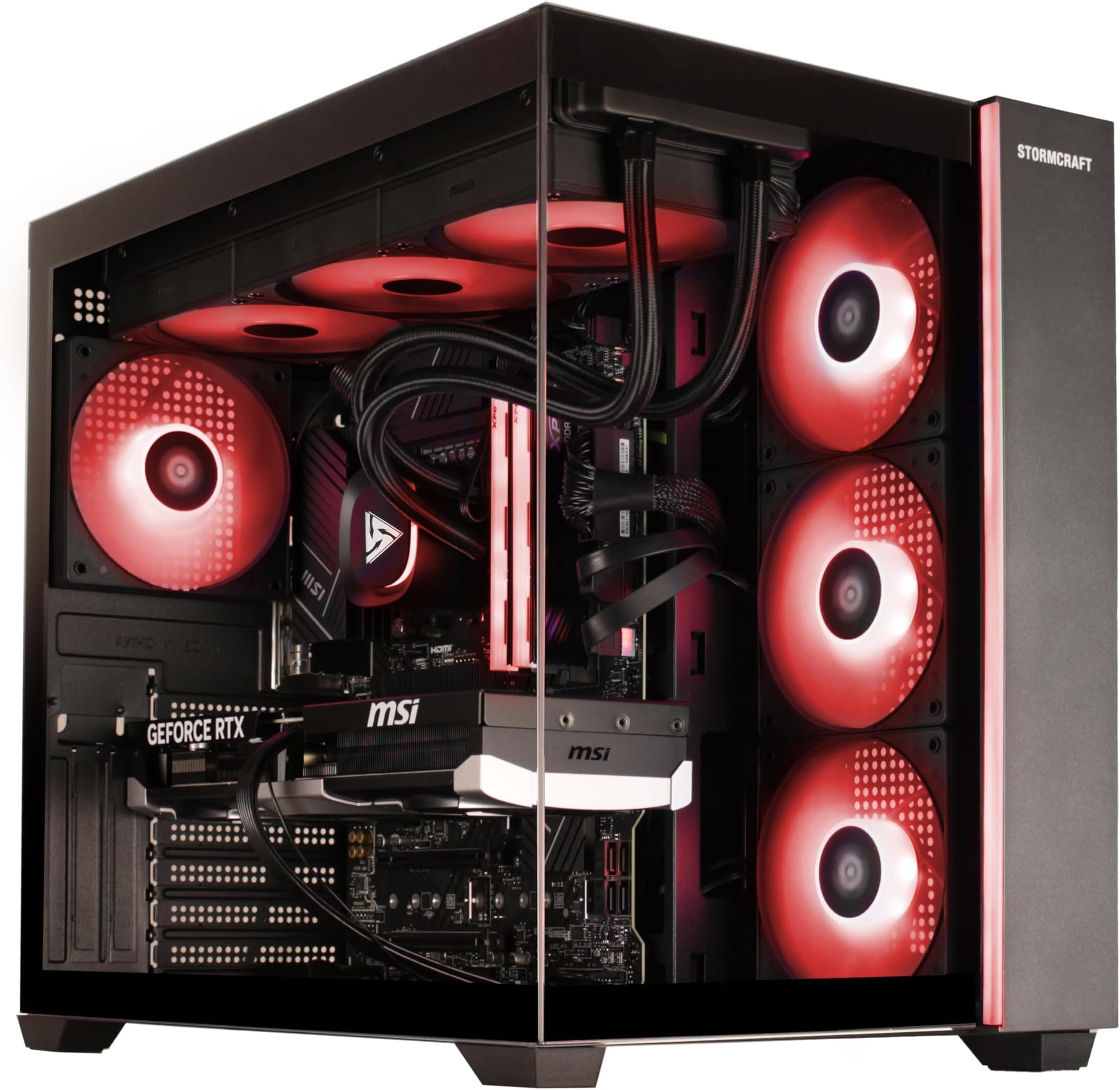 STROMCRAFT Falcon Intel Core Ultra 7 270K Plus Prebuilt Gaming Desktop,RTX 5070,32GB DDR5 6000MHz RGB,1TB SSD,360mm AIO,B860 Motherboard,850W Gold,Wi-Fi BT Type-C,Win 11 Home for Computer PC Gamers