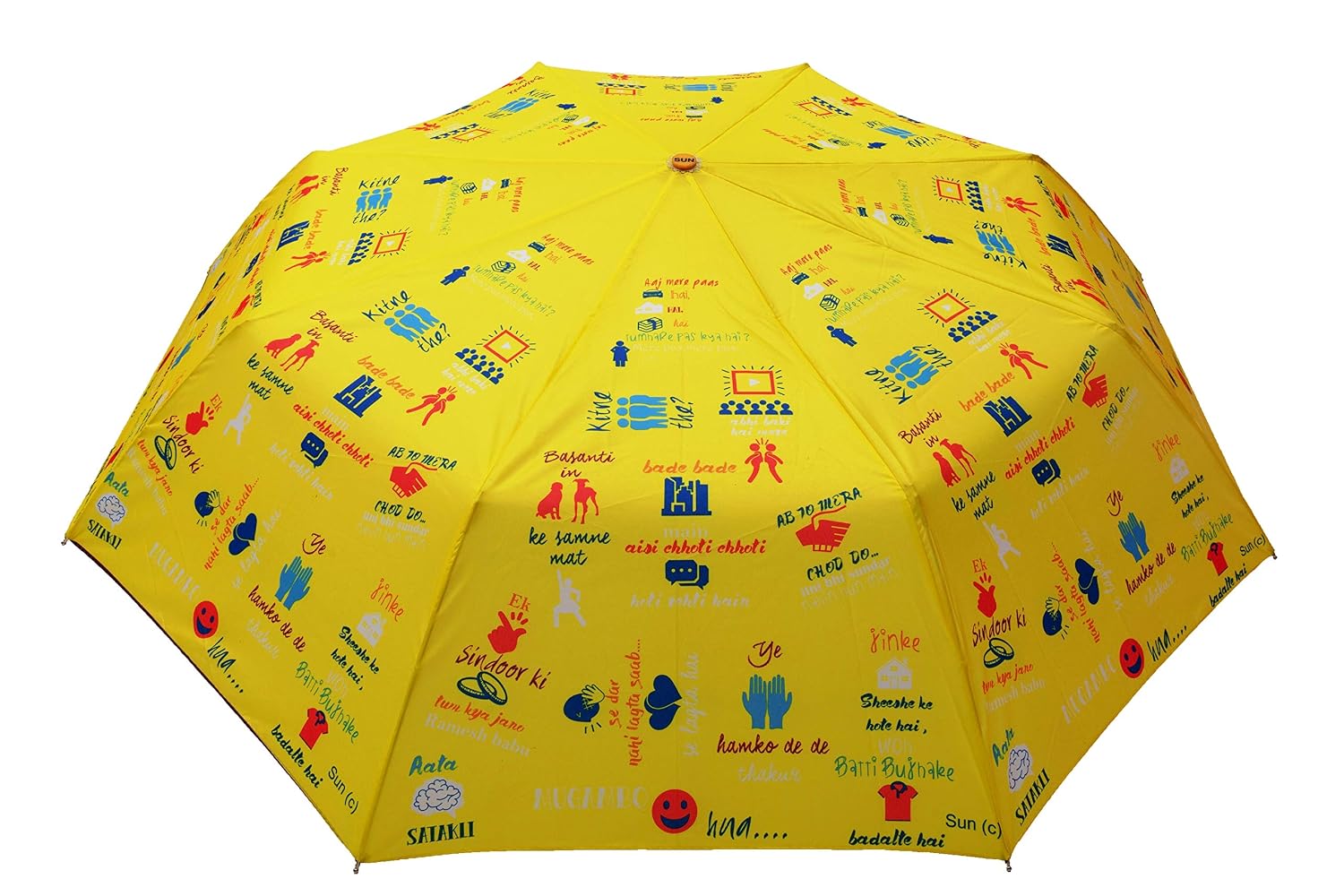 Sun Umbrella Multi Folding Umbrella (Bollywood Windproof 3 Fold)