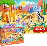 QUOKKA Puzzles pour les enfants 4-6 ans – 60 Puzzles de puzzles pour les tout-petits âgés de 3 à 5 ans avec des animaux marins – Jouets pour les enfants d'âge préscolaire 2-4 – FSC Jeu éducatif certifié pour garçons et filles