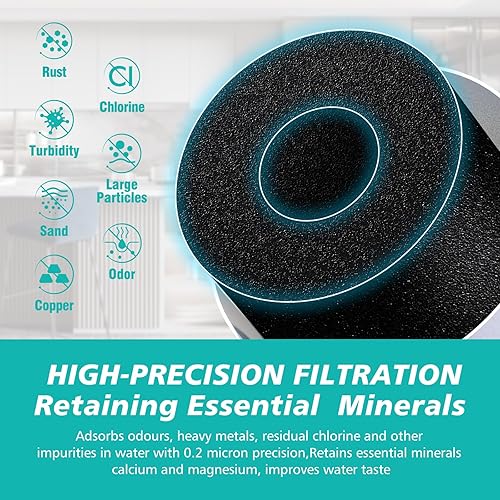 Miniatura 3 de 100186 Filtro de agua compatible con Amway eSpring elimina olores y cloro, conserva minerales de calcio y magnesio. Cartucho de filtro con