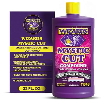 Wizards Mystic Cut Smart Abrasive Compound for Swirls, Scratches - 32 oz