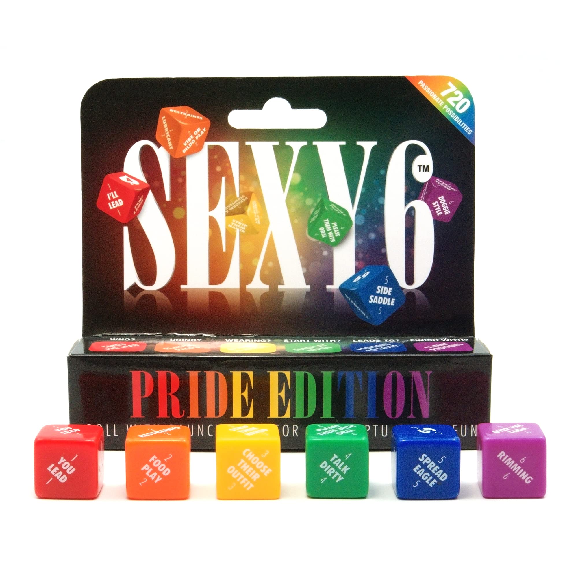 Sexy 6 Dice Game for Adults - Pride Edition