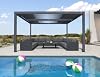 PURPLE LEAF 94AS 12' x 14' Louvered Pergola, Gray