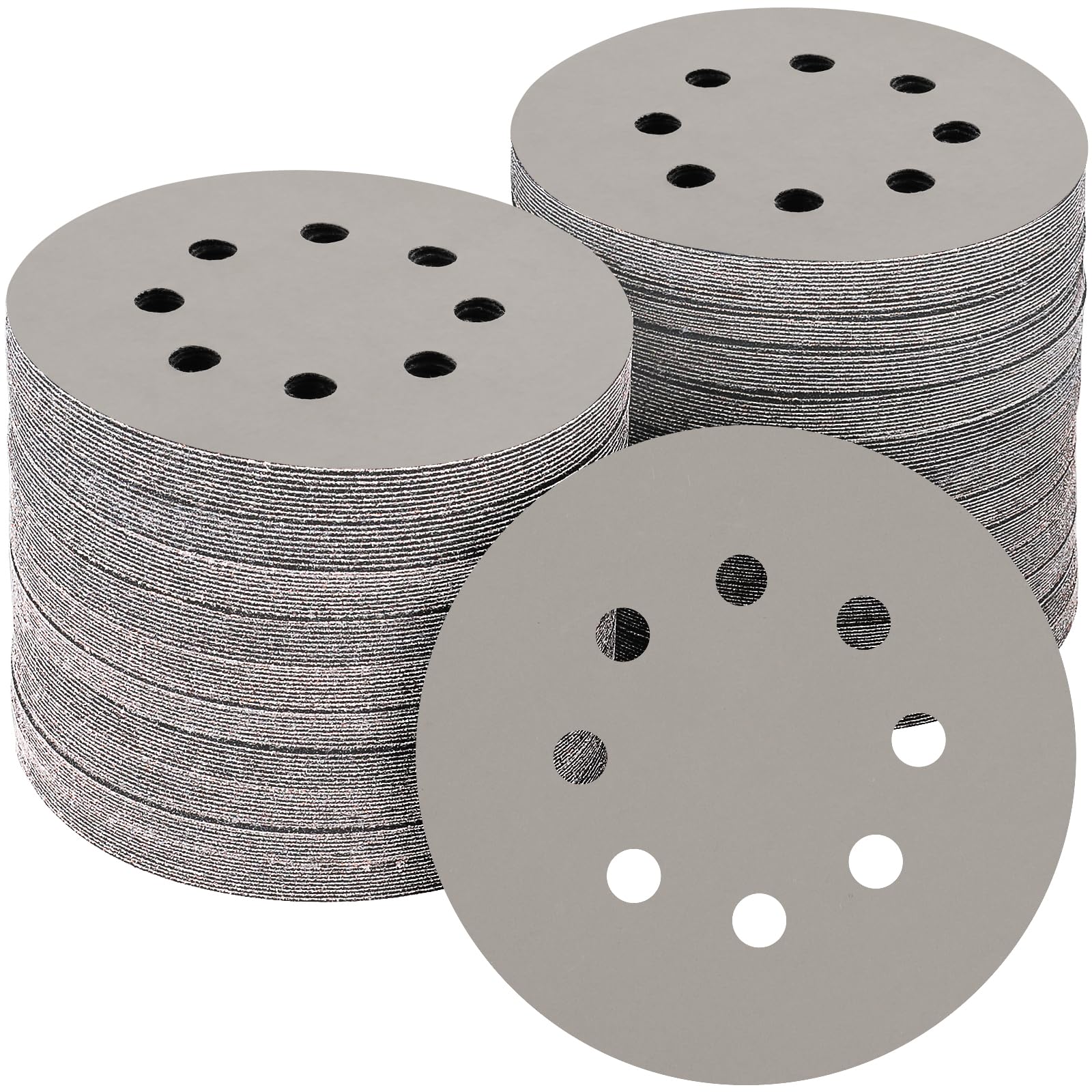 50PCS 5 inch Silicon Carbide Sanding Discs 10000 Grit, Wet Dry Orbital 5 Sander Hook and Loop Sandpaper Disc Ultra Fine Grit, Best for Metal,Automotive Precision Polishing
