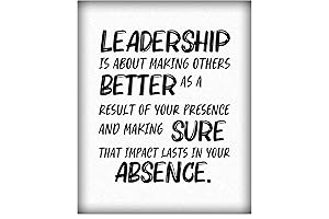 Leadership: Motivational Wall Art for Home and Office Decor (Inspirational Quotes)