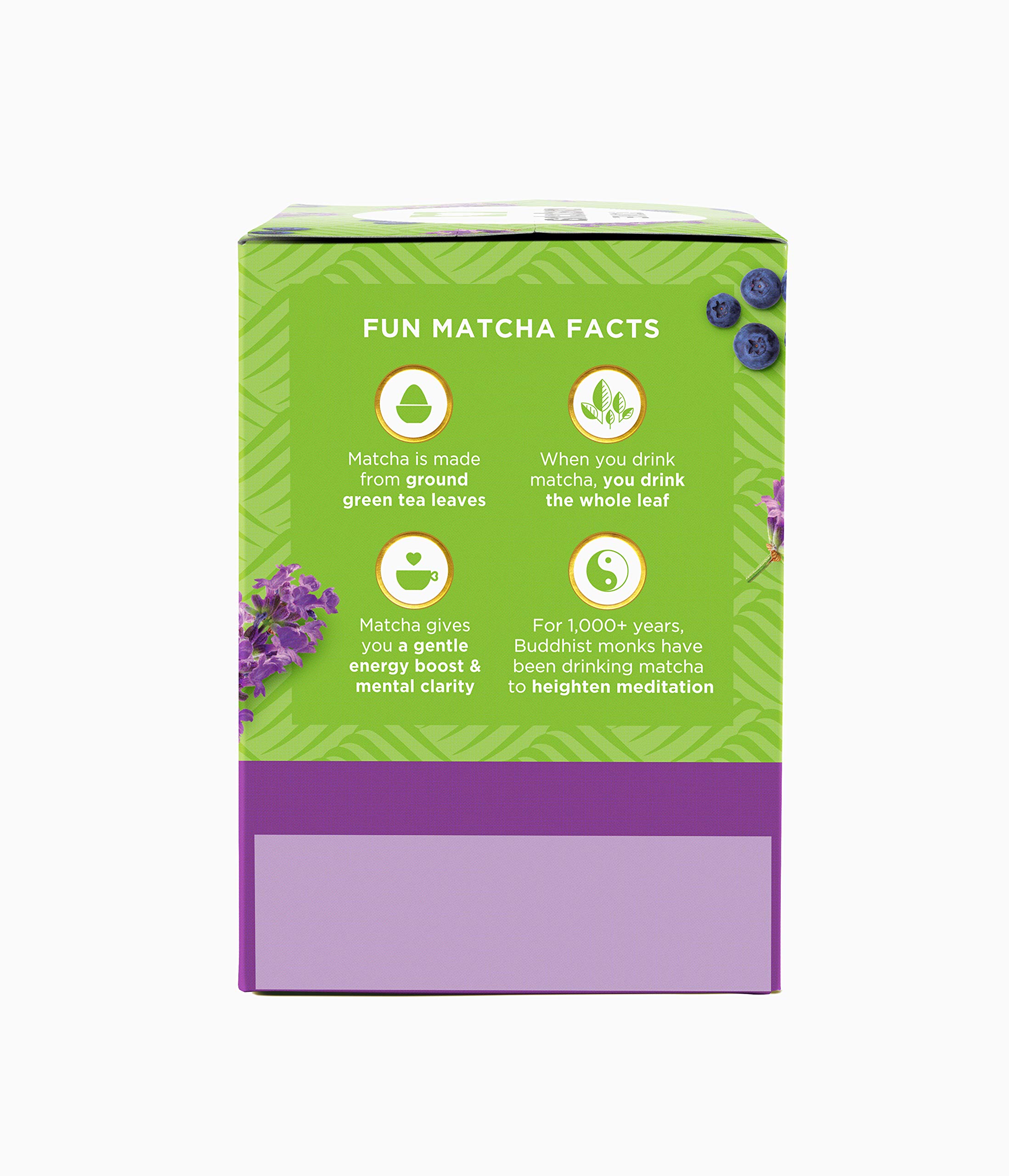 Matcha Love Japanese Matcha Blueberry Lavender 60 Premium Tea Bags — view 3
