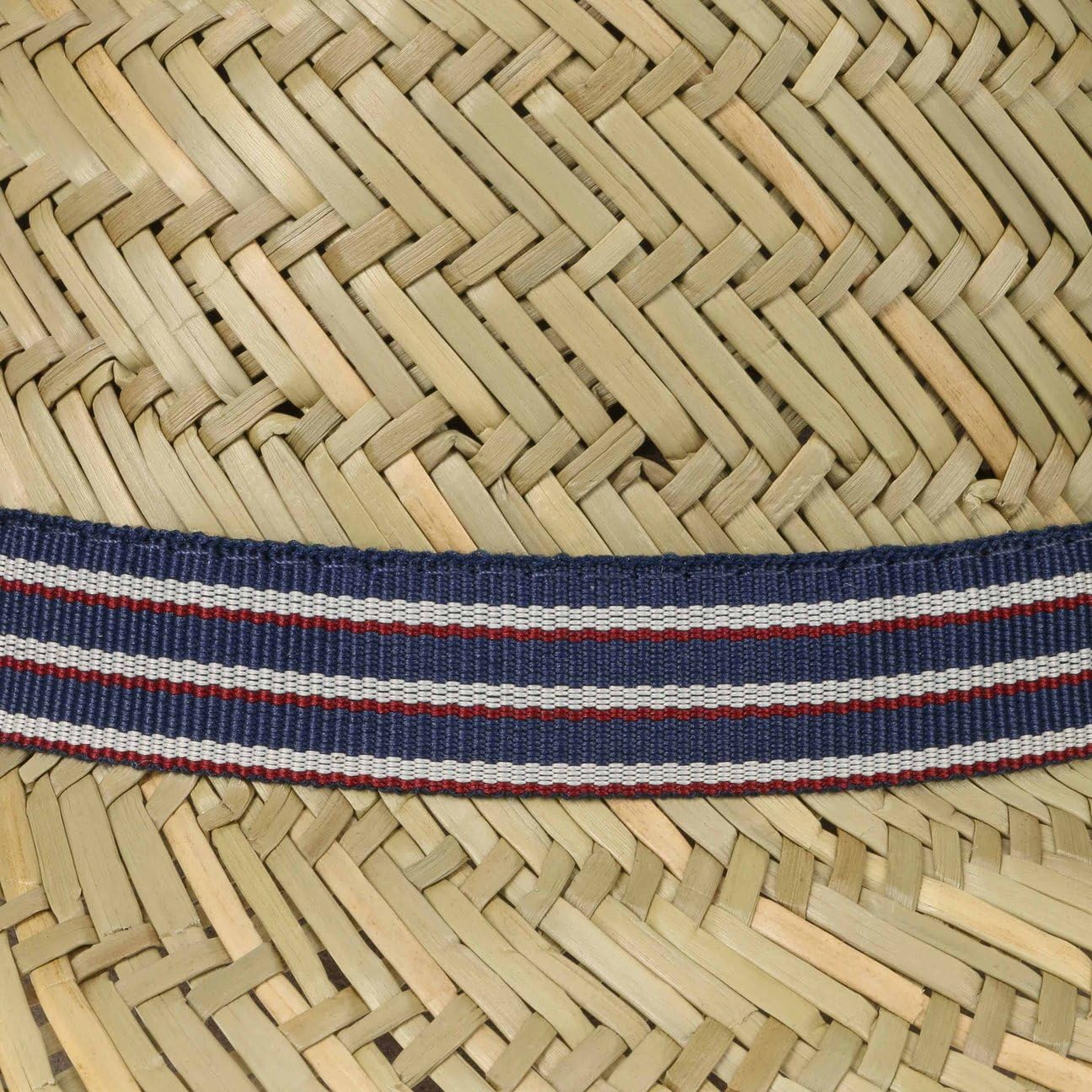 Lipodo Chapeau en Paille Harvester Stripes Femme/Homme - Made in Italy de Plage Soleil Trilby avec Ruban Gros Grain Ete Printemps-ete