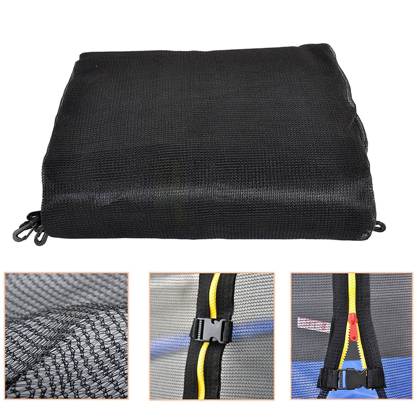 Red de repuesto para cama elástica – Red de protección para camas elásticas, red de nailon para trampolín | Red de repuesto resistente a la intemperie, soportes arqueados con postes rectos,