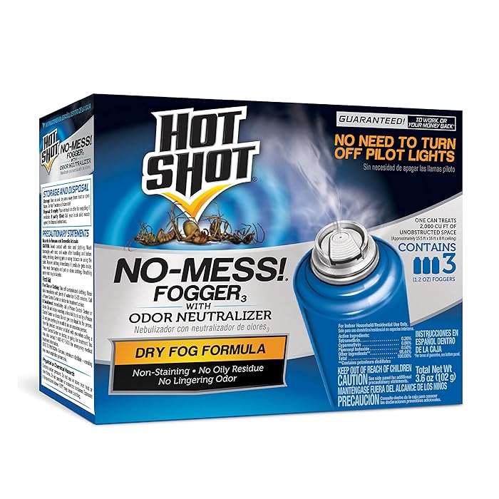 Buy Hot Shot No Mess Fogger With Odor Neutralizer, Kills Roaches, Ants