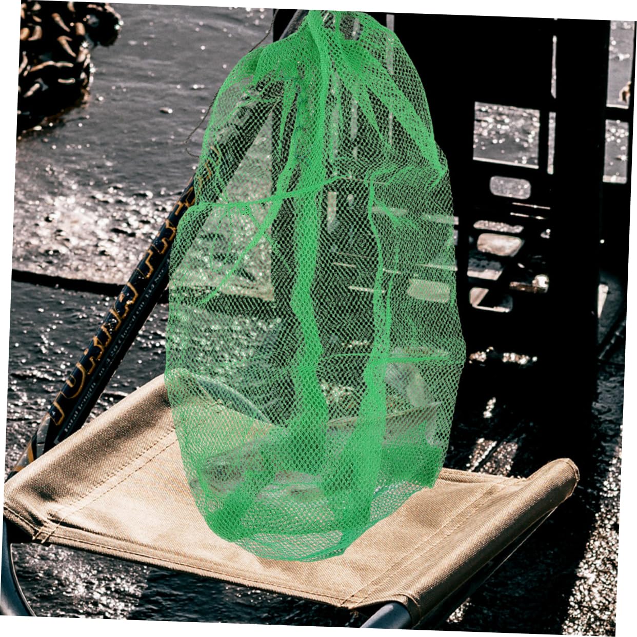 UPKOCH 4 Pezzi Borsa Da Pesca Portatile Retini Per Buche Da Pesca Sacchetti Da Pesca Retini Da Pesca Pieghevoli Retini Da Pesca Borsa A Rete Piccola Rete Da Pesca Rete Da Pesca Borsa Da