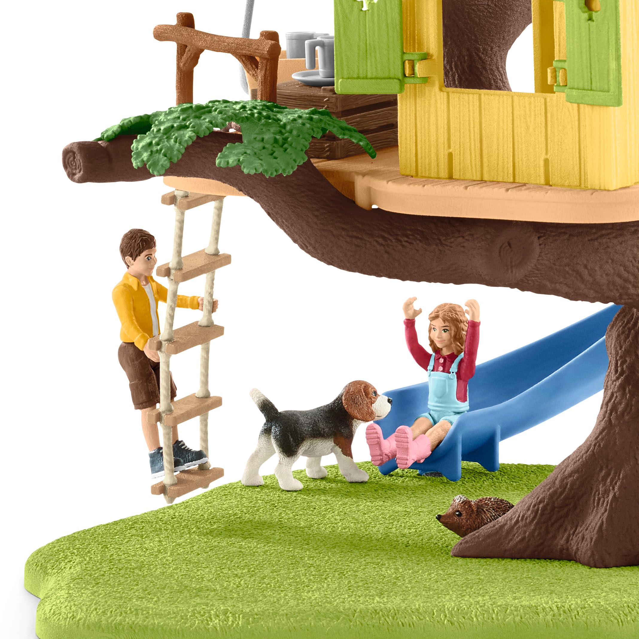 Schleich Farm World | Abenteuer Baumhaus 42408 | 28 Teile | Spielset ab 3 Jahren | Set mit Figuren, vielen Funktionen und zahlreichem Zubehör | schleich Bauernhof Spielfigur