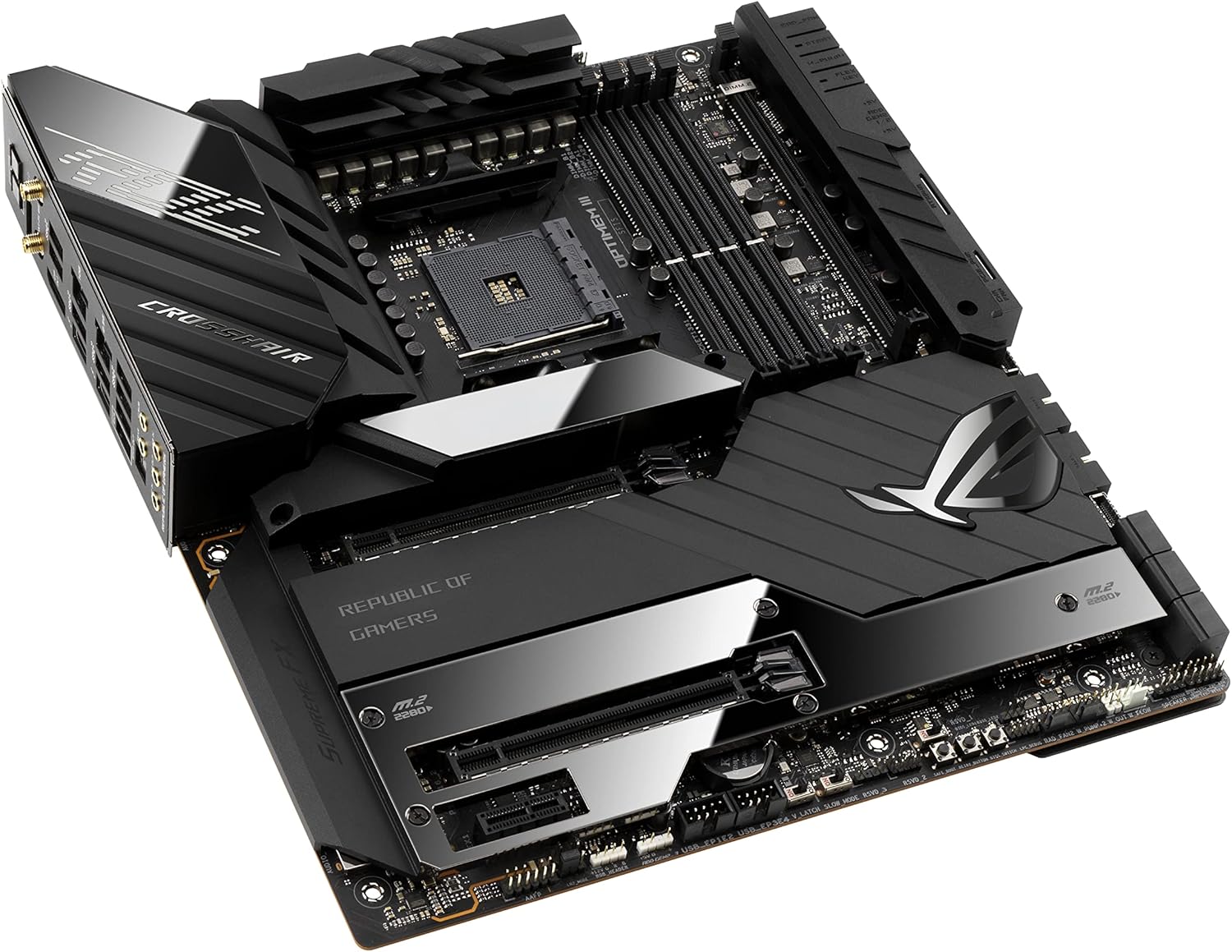 ASUS ROG CROSSHAIR VIII Extreme AMD X570 Gaming Motherboard (EATX, 18+2 Power Level, PCIe 4.0, WiFi 6Ef, SATA 6Gb/s, Five M.2 Slots, USB 3.2 Generation)