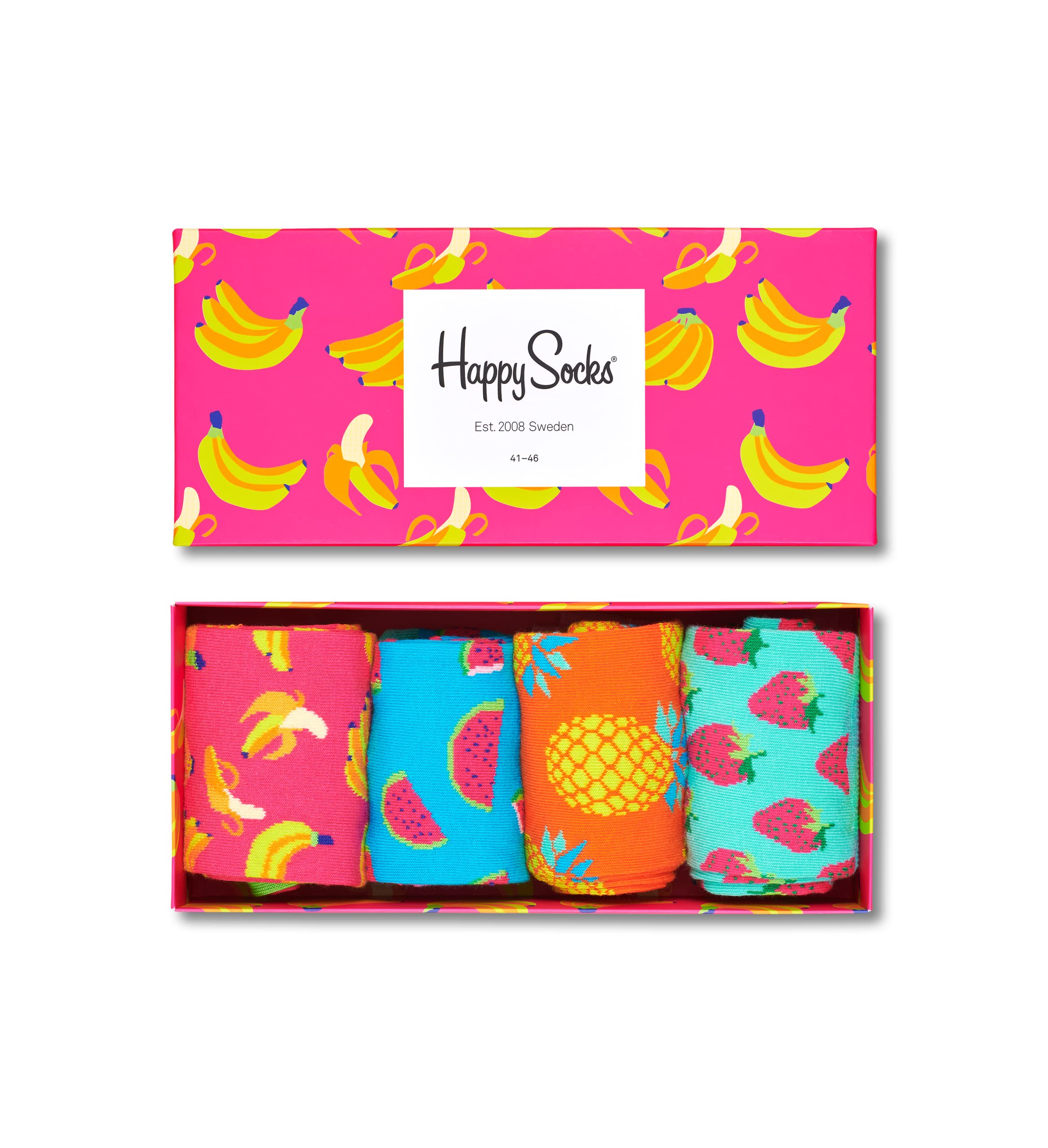 Happy Socks chaussettes à pois classiques - chaussettes en coton dans des boîtes-cadeaux amusantes - motif géométrique à pois