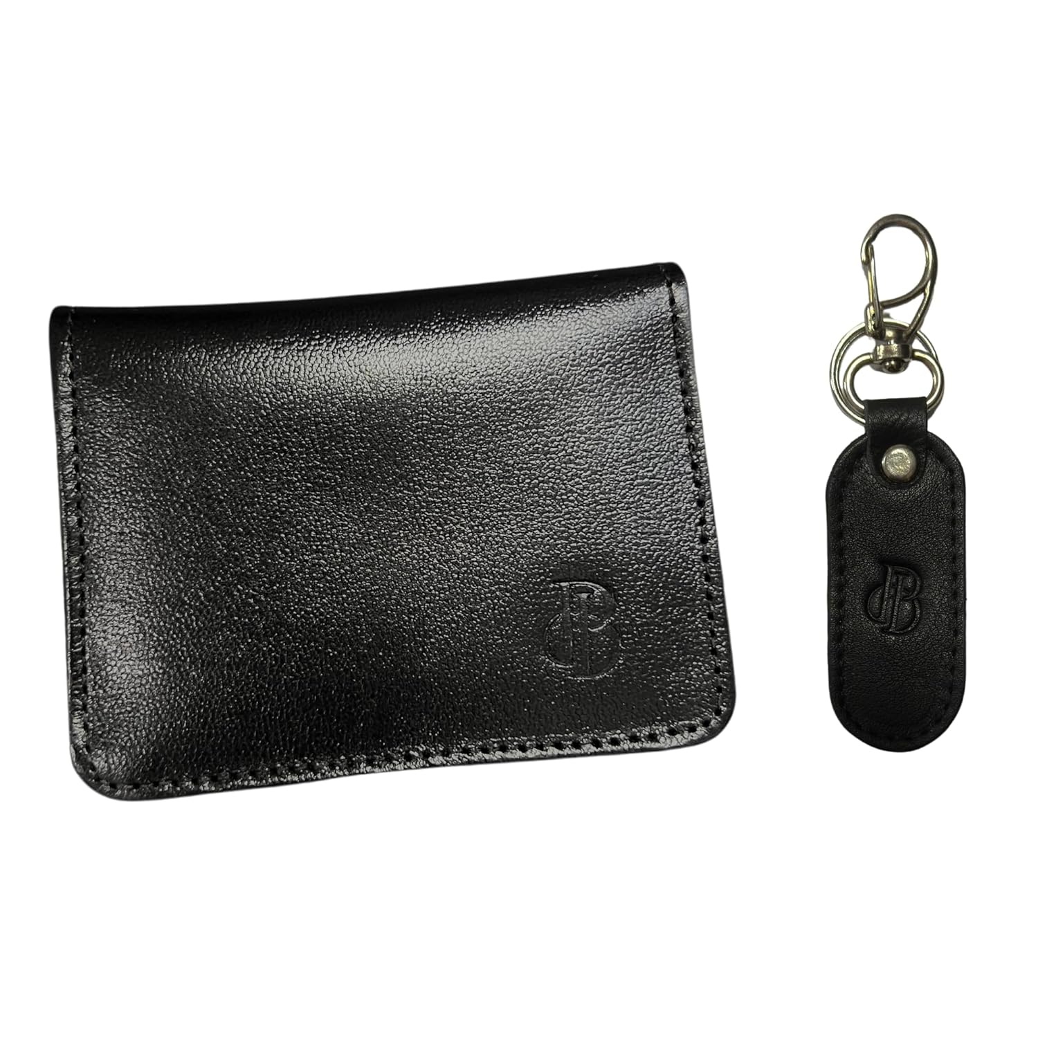 Carteira Masculina Em L Couro Legítimo J’PRIB + Chaveiro Original Slim Proteção RG CNH Cartões Notas (Modelo 9)