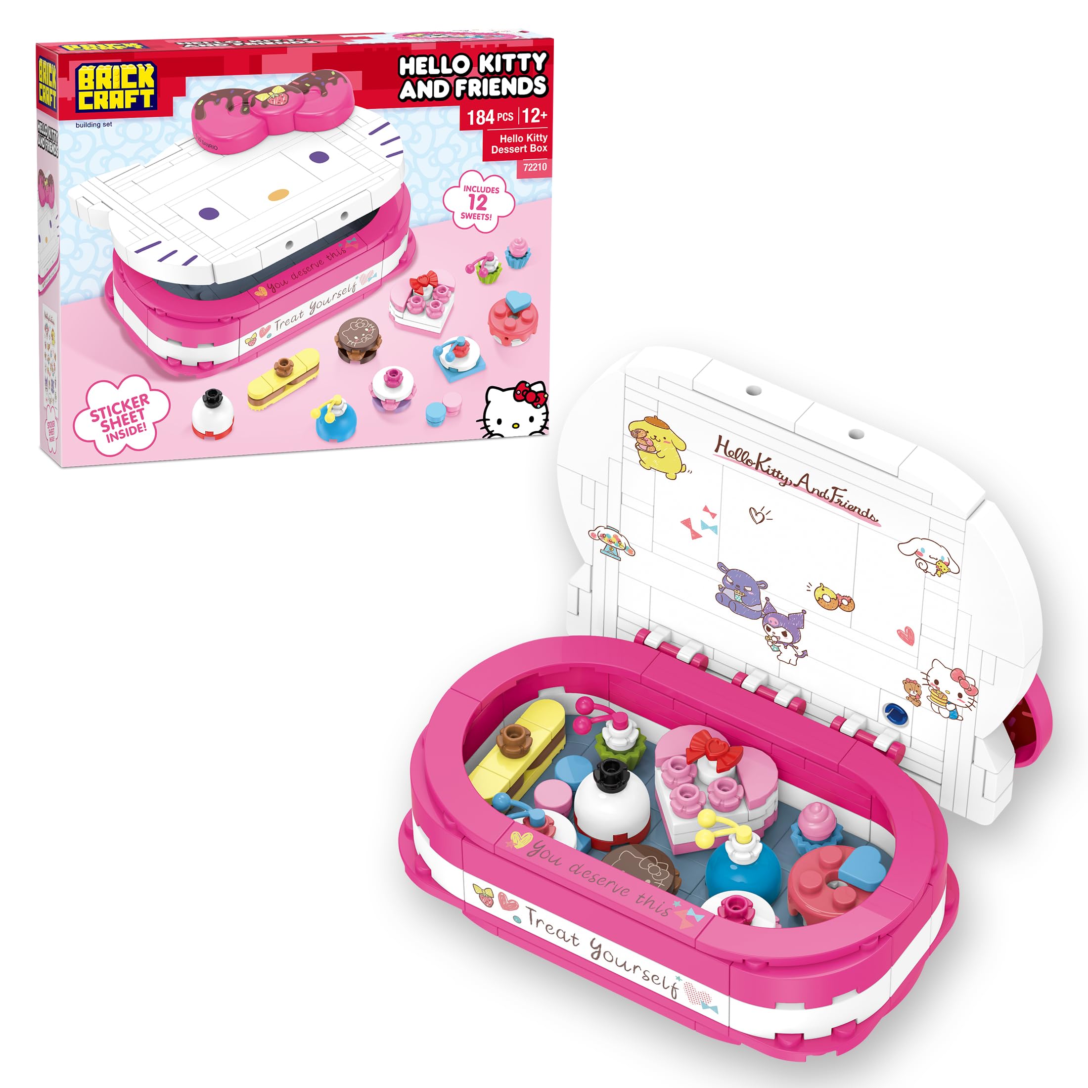 Brickcraft Hello Kitty Dessert Box Building Kit (184-Piece Set