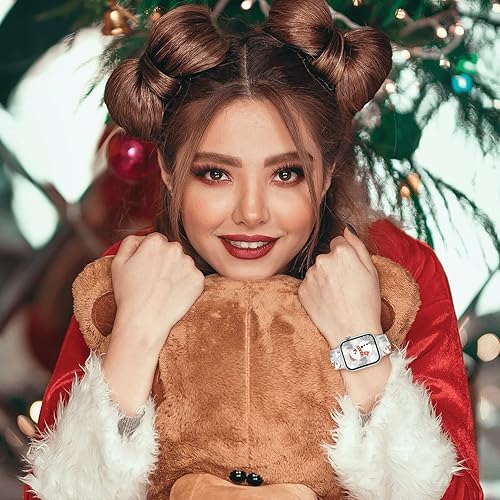 Miniatura 5 de Holiday - Correa de reloj compatible con Apple Watch Band de 1.496 in, 1.575 in, 1.614 in, 1.654 in, 1.732 in, 1.772 in, para mujeres y hombres,