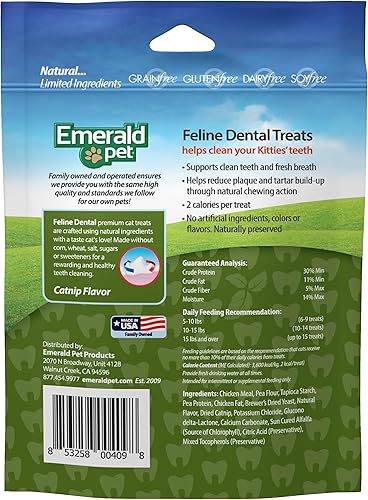 Miniatura 2 de Feline Dental Treats - Delicias y crujientes golosinas dentales para gatos sin granos, golosinas dentales naturales para limpiar los dientes de