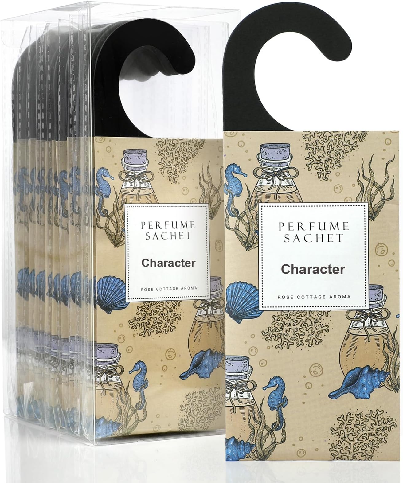 12Packs Rose Closet Air Freshener Deodorizer Scented Sachets Bags for Drawer and Closet 5 Scents