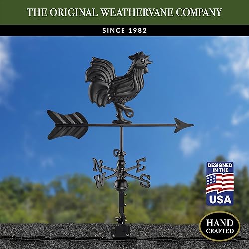 Miniatura 9 de Bantam Rooster Weathervane 1975K - Acabado negro por Good Directions