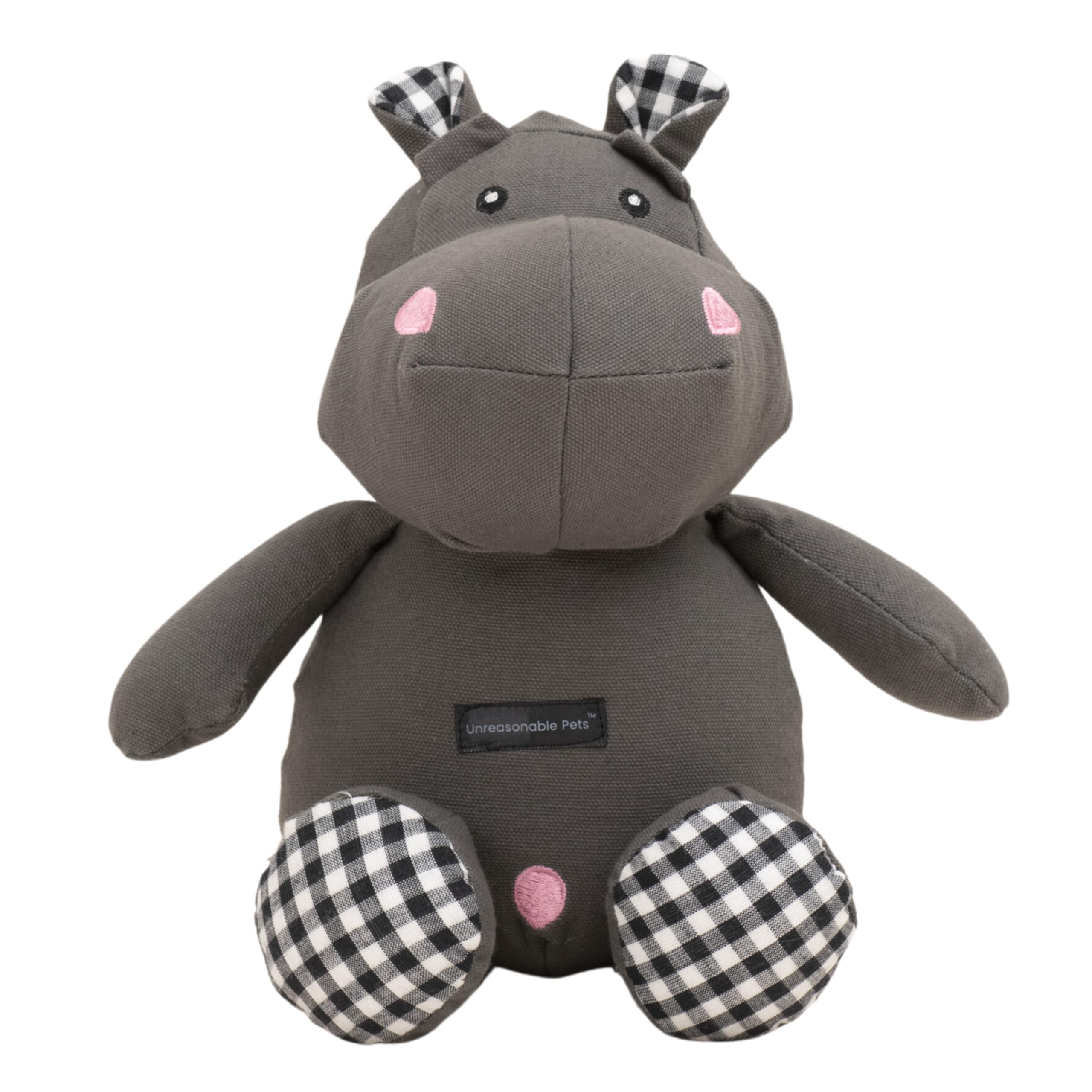 Unreasonable Pets Adorable Hippo Dog Toy | Ideal for Medium and Light Chewers | Original Premium Stuffed Chew Toy for Dogs and Teething Puppies | Natural Dyes (B0CRS7WZ9F) Amazon Price History, Amazon Price Tracker