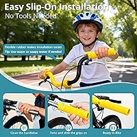Vista 3 de 4 empuñaduras de mango de bicicleta, empuñaduras de goma antideslizantes para manillar de bicicleta, empuñaduras de repuesto especializadas