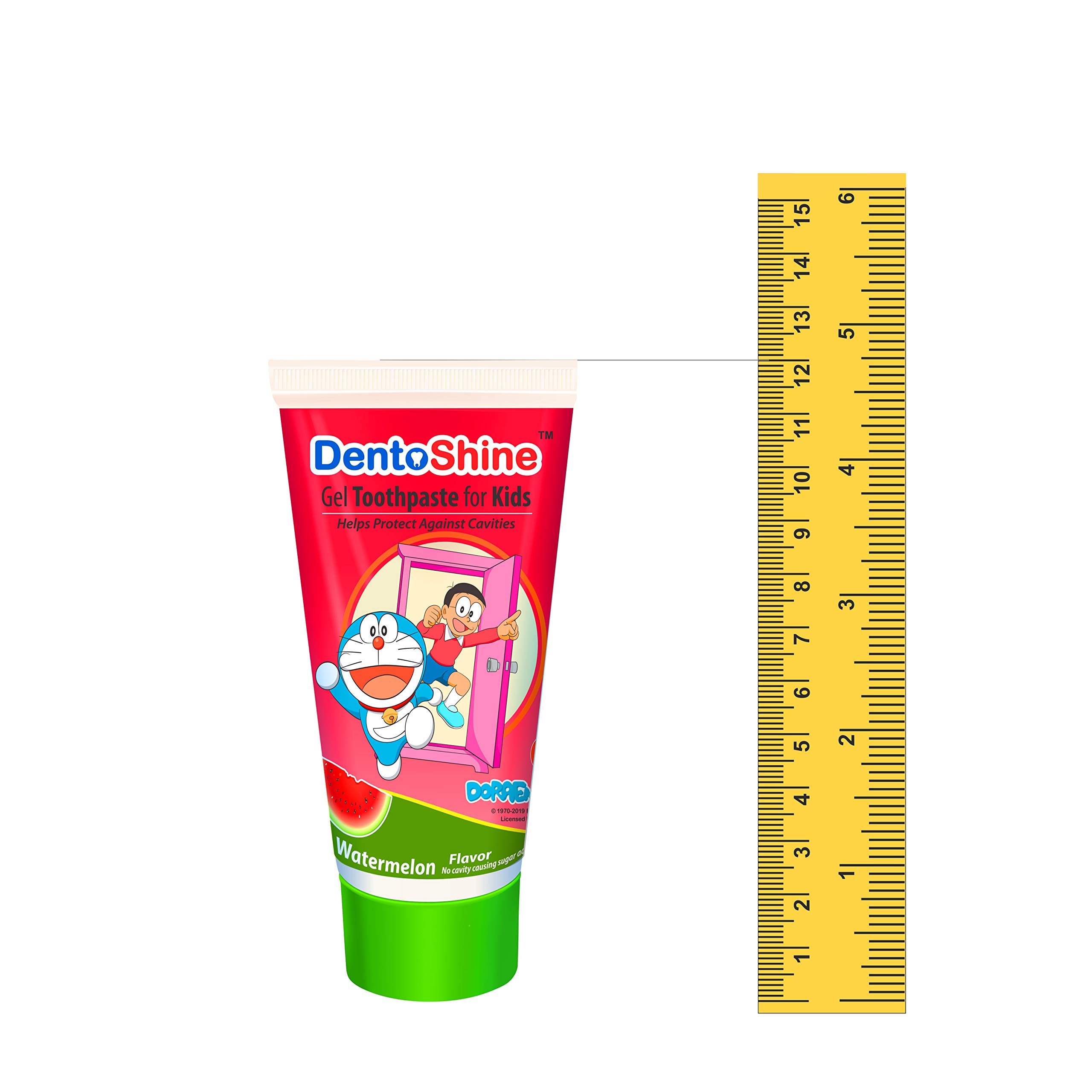 DentoShine Pasta de dientes en gel para niños | Paquete de 3 sabores (fresa, mango y sandía, 80 g cada uno)