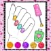 Nail art Glitter coloring book