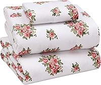 Vista 1 de RUVANTI Flannel Sheets Twin Size - 100% Cotton Double Brushed Twin Sheets Set, Deep Pockets 16 Inches, All Seasons Breathable & Extra Soft Bed Bali