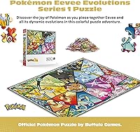 Vista 2 de Buffalo Games - Pokémon - Eevee Evolutions Series 1 - Rompecabezas de 500 piezas para adultos - Rompecabezas desafiante perfecto para noches