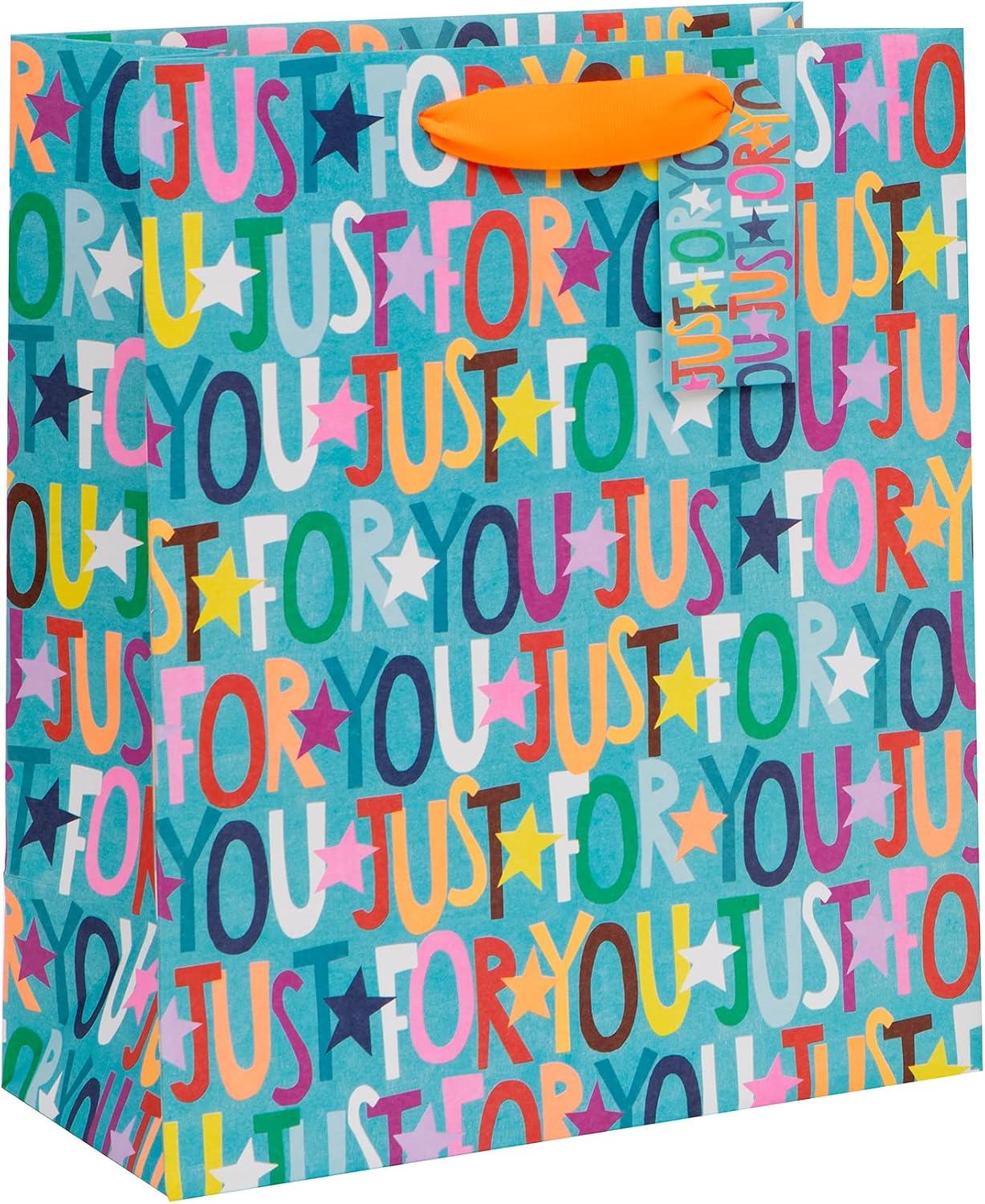Glick Luxury Large Just for You Gift Bag for Birthdays and Other Celebrations 260x315x135mm, Multi-Coloured