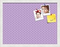 Vista 70 de PinPix Tablero de anuncios de corcho de 12 x 12 pulgadas. Este tablero decorativo enmarcado viene con diseño de círculos B W y un marco blanco