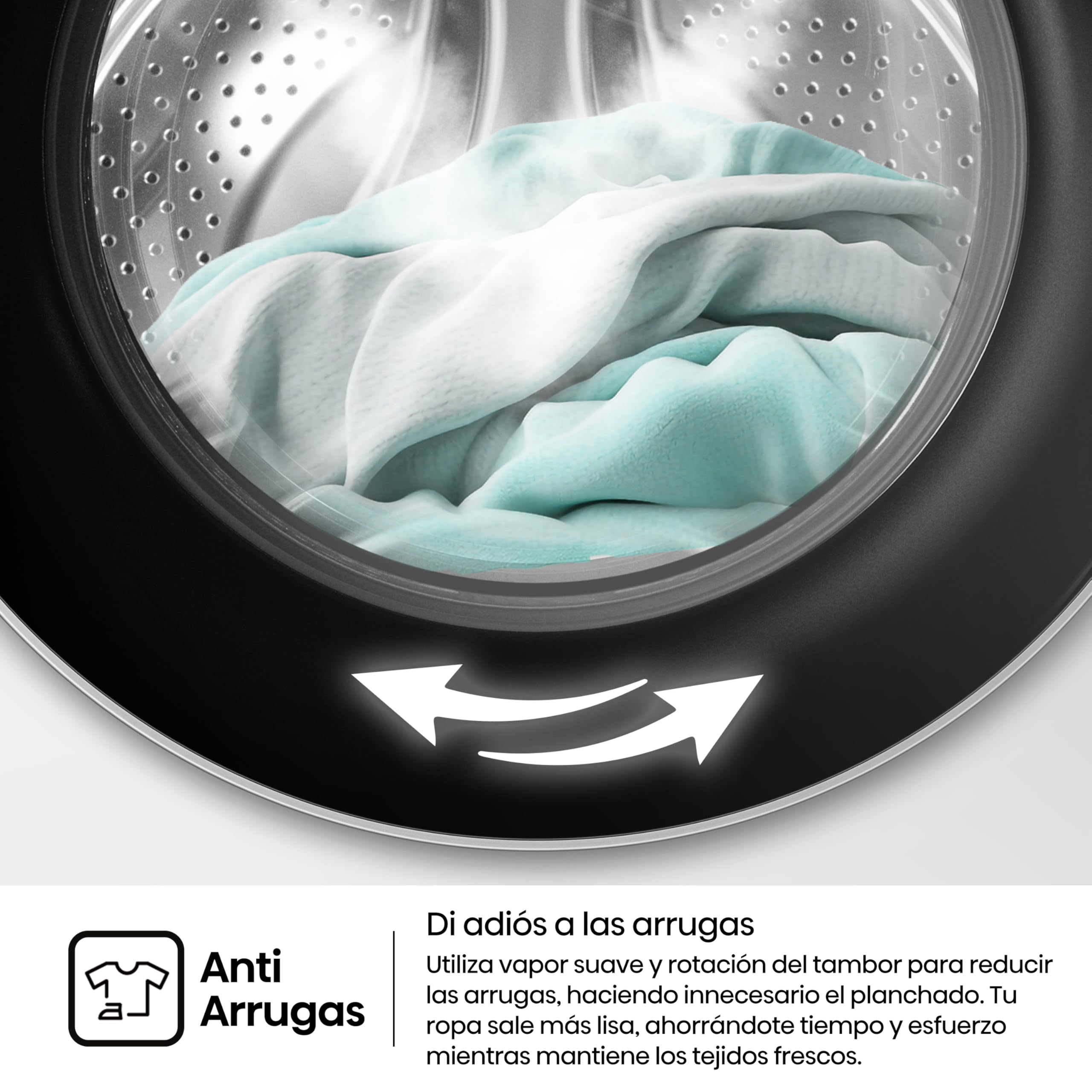 Hisense WF1I1142BWL - Lavadora 11 Kg, 1400 rpm, Clase A, Fondo 59cm, Lav. Power 49’ y Rápidos 30' y 15', Dispensador Automix, Lavado Auto Wash, Antiarrugas, iFit™ Fondo Optimizado, Vapor 99,9%, Blanco