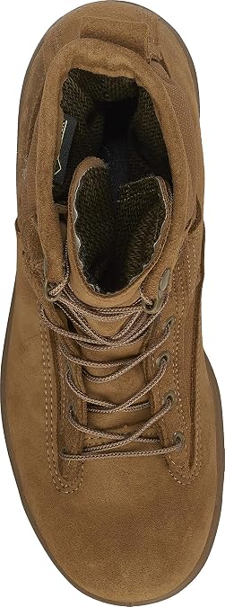 حذاء طيران Belleville C790 مقاس 8 بوصات - حذاء تكتيكي مقاوم للماء من مادة GORE-TEX للرجال - حذاء تكتيكي مقاوم للانزلاق للمشي لمسافات طويلة - حذاء عسكري AR 670-1 - جلد ماشية كامل الحبوب