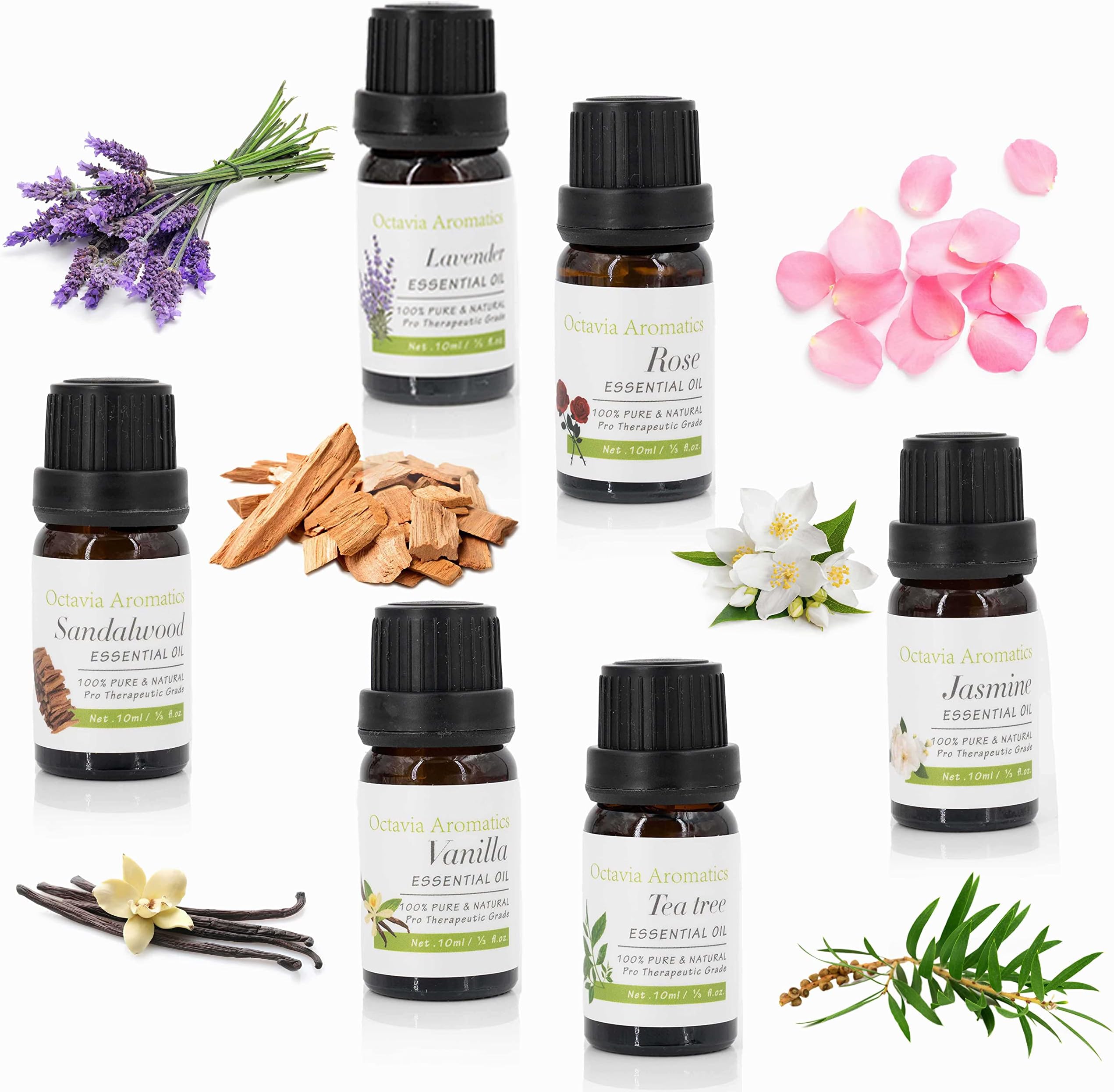 Buy Three GET Three Free 100% Pure Essential Oils Rosemary 10ml 50 Fragrances Choose Your Own by Octavia Aromatics. (15 Rosemary)