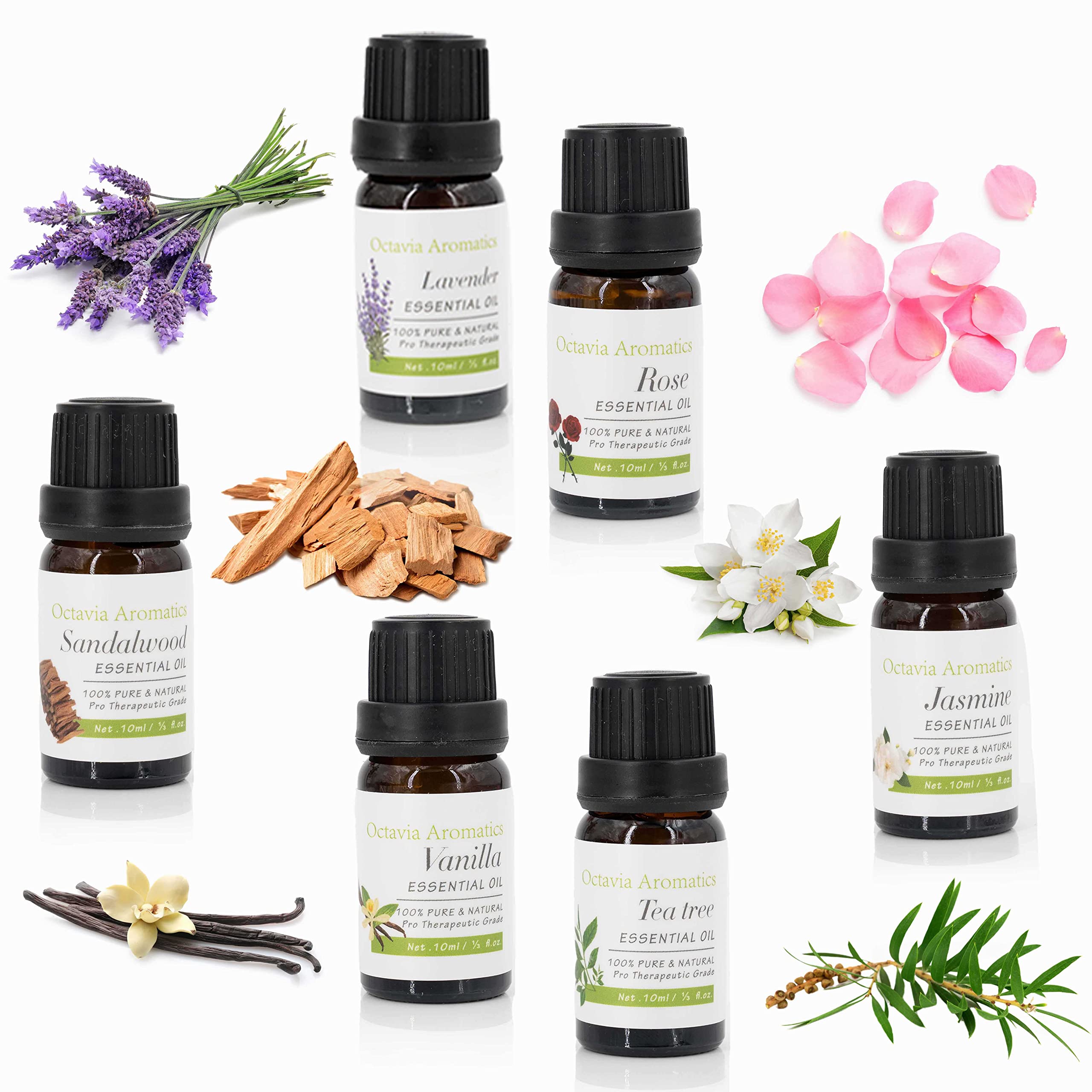 Buy Three GET Three Free 100% Pure Essential Oils Rosemary 10ml 50 Fragrances Choose Your Own by Octavia Aromatics. (15 Rosemary)