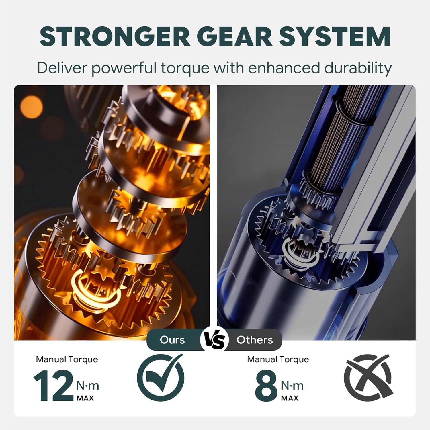 4V Cordless Electric Screwdriver Set, 24 S2 Steel Bits, 8 N·m Power/12 N·m Manual Torque, 4 Torque Settings, 2200mAh Type-C Rechargeable, LED Light, Navy Blue