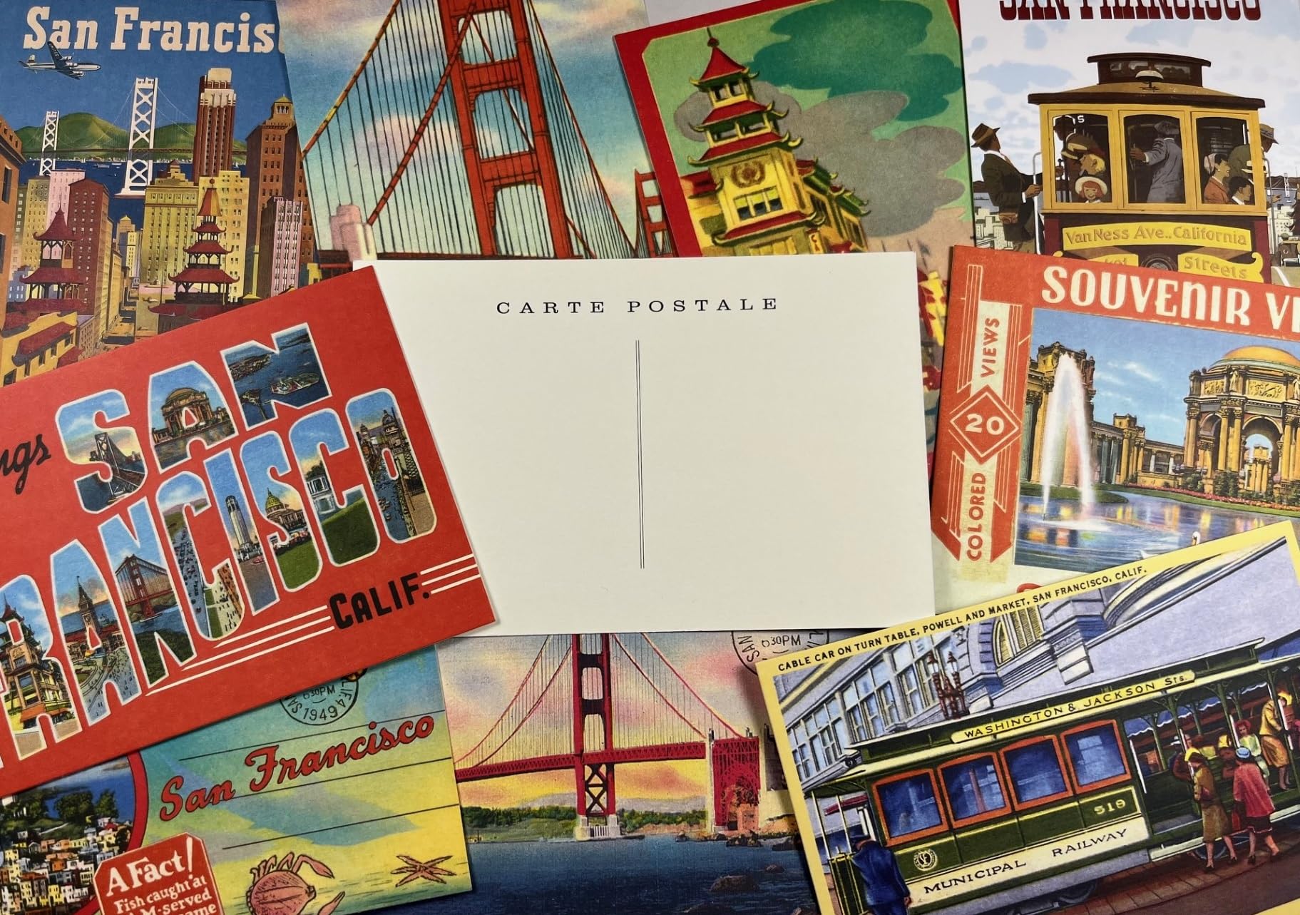 Amazon.com : Vintage San Francisco Postcard set in Keepsake Tin